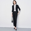 【上衣+裤子】罗蒙春秋女士西服套装职业正装商务通勤上班修身两件套 商品缩略图5