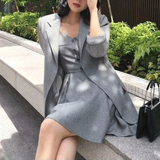 裁缝学苑AQ110 法式气质外套西装纸样吊带裙女装套装服装打板裁剪 商品图2