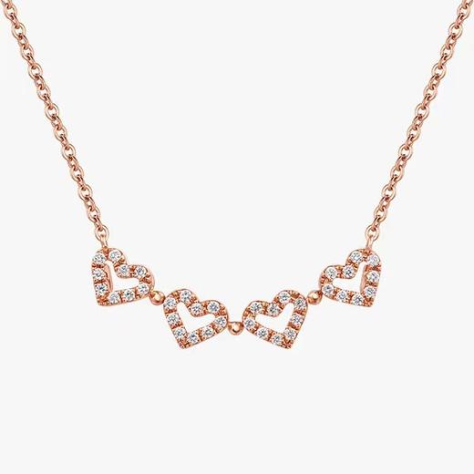 潮宏基 心有灵犀 钻石坠链 商品图1