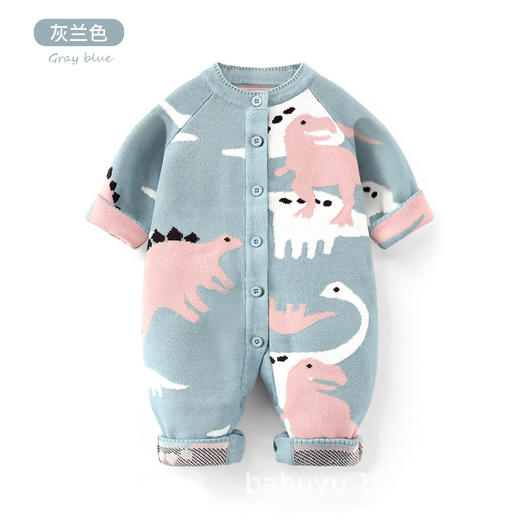 【卡通加绒加厚连体衣】巴布雨双层保暖A类婴儿连体衣秋冬可爱柔软婴儿衣服婴儿连 体爬服 商品图8