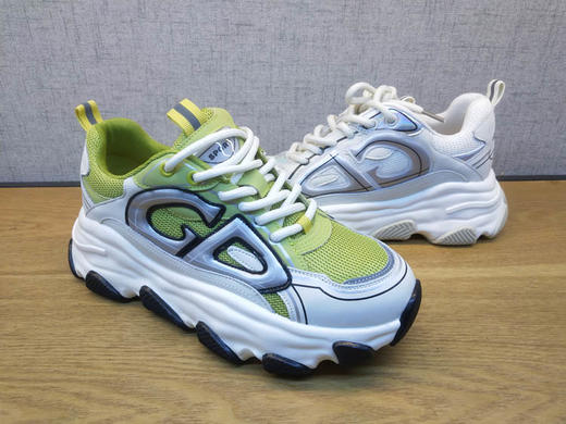 2022春季新款豪行舒适休闲运动女鞋22151937时尚系带松糕单鞋正品 商品图4