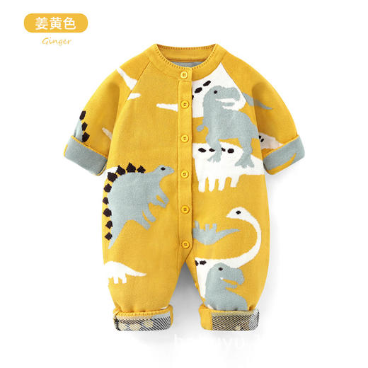 【卡通加绒加厚连体衣】巴布雨双层保暖A类婴儿连体衣秋冬可爱柔软婴儿衣服婴儿连 体爬服 商品图9