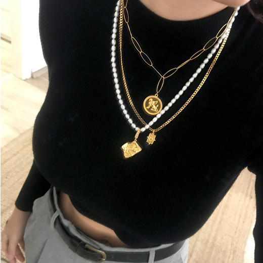 北京仓｜Barbóra-Sphinx-狮身人面 金币 项链［希腊设计师] 商品图2