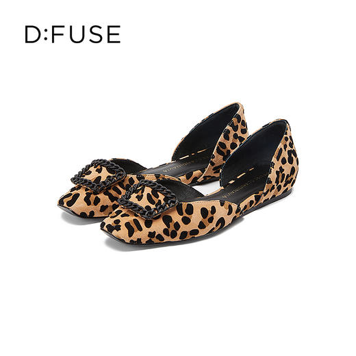 D:FUSE/迪芙斯春季新品法式小方头平底单鞋DF31114001 商品图2
