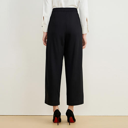 EITIE爱特爱秋季新款高腰宽松休闲裤子6705421 商品图4