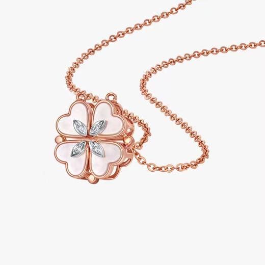 潮宏基 心有灵犀 母贝坠链 商品图0