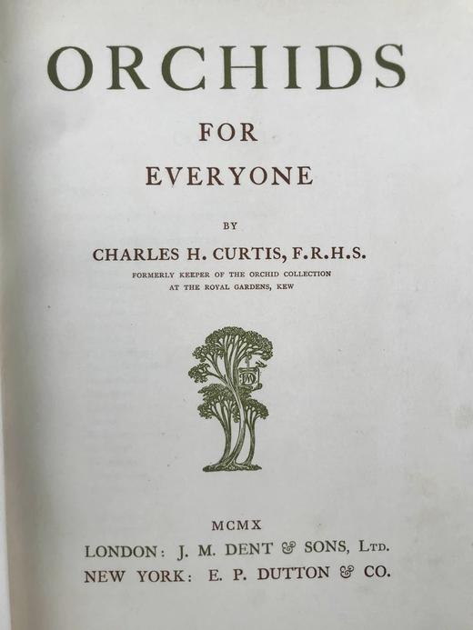 1910年 兰花图鉴  50余幅彩色40余幅黑白插图 漆布精装16开 商品图3