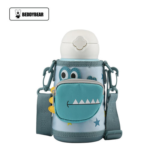 BEDDYBEAR杯具熊 儿童口袋杯不锈钢保温杯壶户外吸管杯子口袋鳄鱼 630ml 商品图3