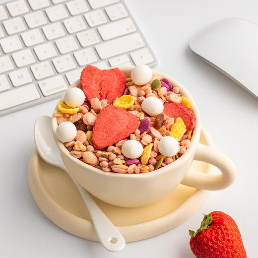 【麦麦SY】草莓优脆乳105g/袋 | 益生元水果坚果燕麦片早餐 商品图4