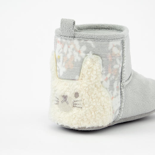 英氏婴儿女童秋冬反皮绒靴保暖鞋子学步鞋高筒加绒YFXNJ32180A 商品图2