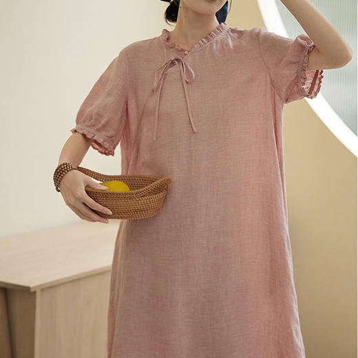 裁缝学苑AQ119亚麻连衣裙纸样女装改良旗袍夏季2022裙子版型打板 商品图3