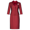 ZY-Q6126秋装新款时尚端庄气质酒红假两件连衣裙 商品缩略图4