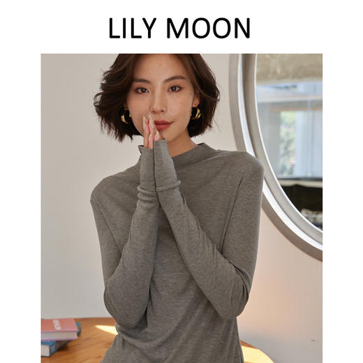 LILY MOON桑蚕丝德绒天丝打底衫——i陪娃 商品图2