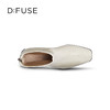 DFuse迪芙斯秋季新款方头鳄鱼纹粗跟短靴女DF24116048 商品缩略图4