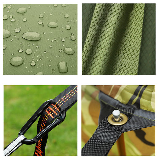 【运动装备】专利款防侧翻吊床 户外尼龙防水野外休闲露营秋千 庭院室内吊椅 商品图2