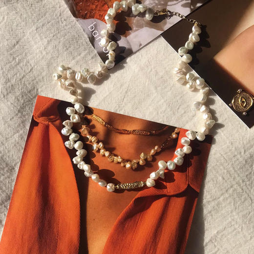 北京仓｜Barbóra-Ambrosia-永恒与希望 珍珠 项链［希腊设计师] 商品图8