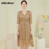 oldcolour春秋季商场同款时尚碎花气质连衣裙N31102105 商品缩略图2