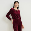 EITIE爱特爱秋季新款修身显瘦纯色上衣女6713409 商品缩略图9