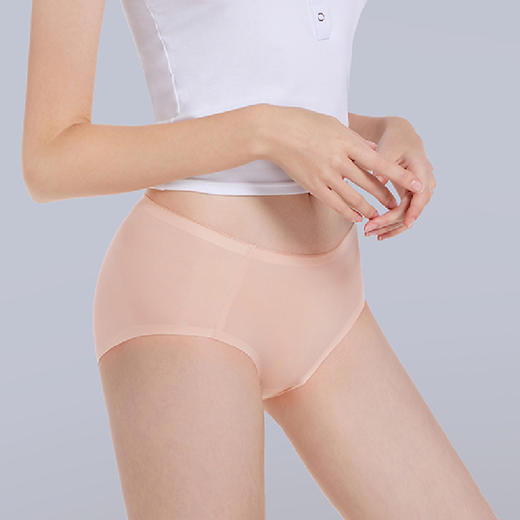 限时特惠6条【85-135斤】Basiclive 汉麻科技女款轻薄爽滑内裤 商品图8