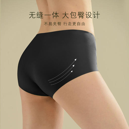 限时特惠6条【85-135斤】Basiclive 汉麻科技女款轻薄爽滑内裤 商品图1