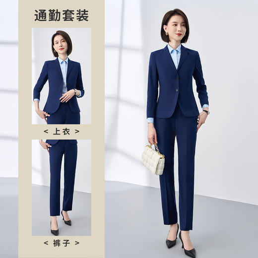 【上衣+裤子】罗蒙春秋西服套装女士正装商务通勤职业装两件套西装女 商品图3
