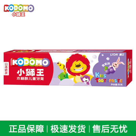 小狮王木糖醇儿童牙膏（葡萄）40克 商品图3