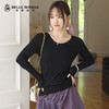 皇家丽美长袖t恤内搭圆领打底衫女春秋洋气上衣修身秋衣SZ2655 商品缩略图0