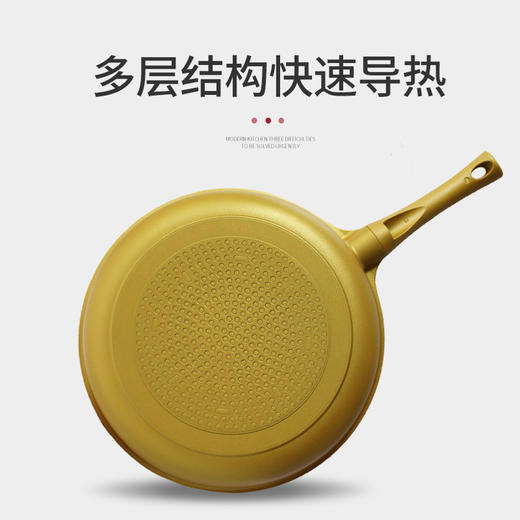 KUC 金色不粘煎锅燃气电磁炉通用锅具 20cm/24cm 商品图2