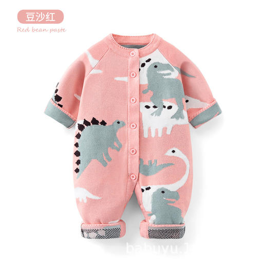 【卡通加绒加厚连体衣】巴布雨双层保暖A类婴儿连体衣秋冬可爱柔软婴儿衣服婴儿连 体爬服 商品图10
