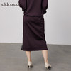 oldcolour2021秋季商场同款高腰显瘦气质长裙半身裙N31063166 商品缩略图3