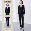 【上衣+裤子】罗蒙春秋女士西服套装职业正装商务通勤修身西装两件套 商品缩略图2