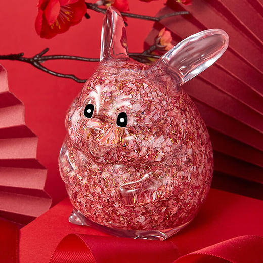 北京印钞有限公司《”兔“个团圆》兔财主碎钞摆件 商品图1