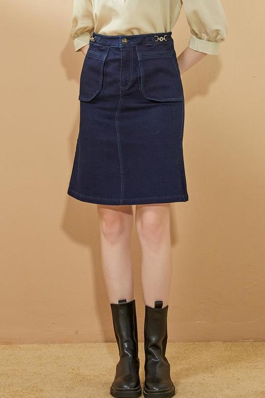 oldcolour春秋季商场同款高腰包臀牛仔裙半裙女N31065123 商品图5
