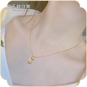 黄金几何相扣项链