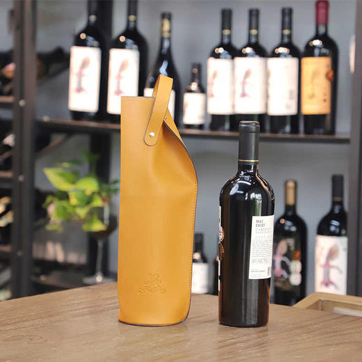 红酒皮质手提袋 单支红酒包装礼盒 商品图1