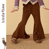 littletime女童休闲裤2022春秋新款薄软女大童喇叭裤森系纯色长裤 商品缩略图1