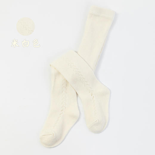 【T裆设计 更好包裹小pp】22春夏西班牙风薄棉镂空网眼婴幼儿小童宝宝打底裤麦穗移圈 连裤袜 商品图6