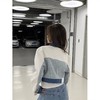 ins潮早春秋季小个子短款牛仔拼接显瘦外套2022年新款牛仔外套女 商品缩略图4