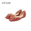 D:FUSE/迪芙斯春季新品法式小方头平底单鞋DF31114001 商品缩略图7