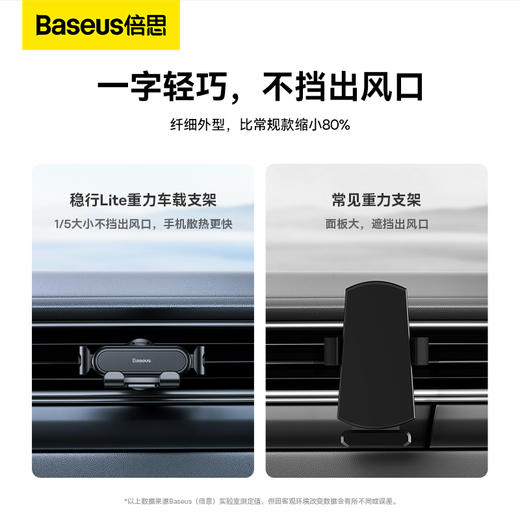 倍思 稳行Lite重力车载支架（出风口版） 商品图1