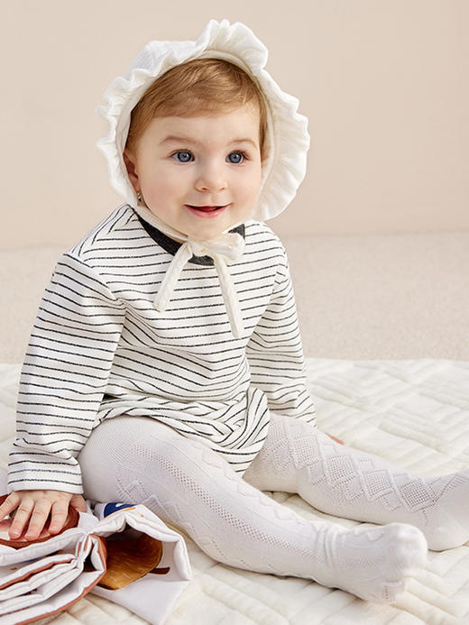 英氏婴儿哈衣男女童连体衣2022春秋季新款长袖包屁衣YZJAJ32019A 商品图2