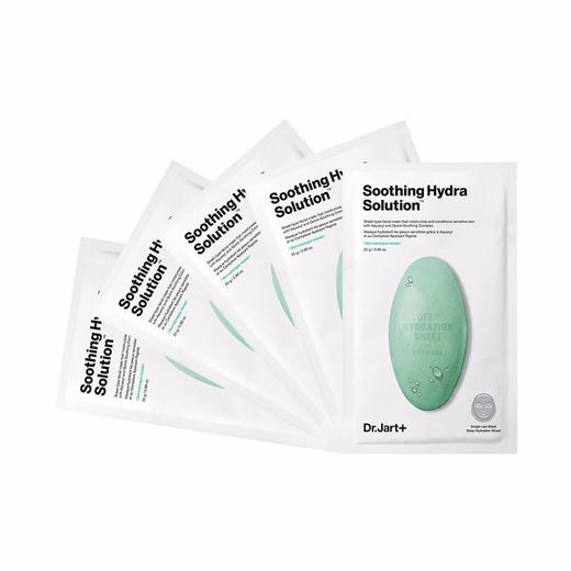 Dr.Jart+蒂佳婷 水动力舒缓补水面膜 5片/盒 绿色 商品图2