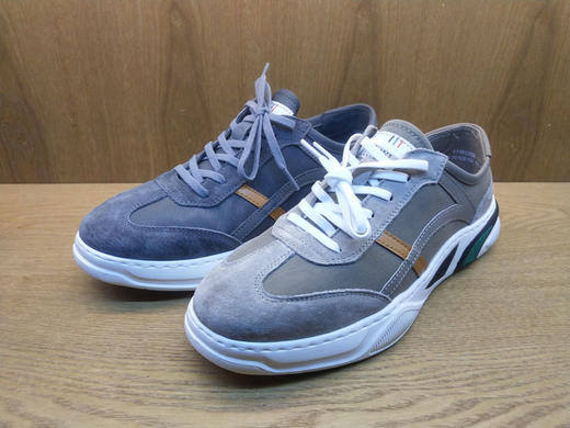 豪行正品2021春季新款11162205透气运动鞋男平底百搭系带休闲单鞋 商品图2