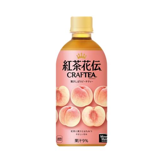 COCA COLA 可口可乐 红茶花传 奢华鲜榨水果红茶 桃子味 440ml 商品图0