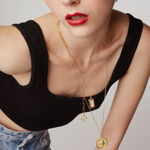 北京仓｜Barbóra-Eye-眼睛金币 项链（多种戴法）［希腊设计师] 商品图3