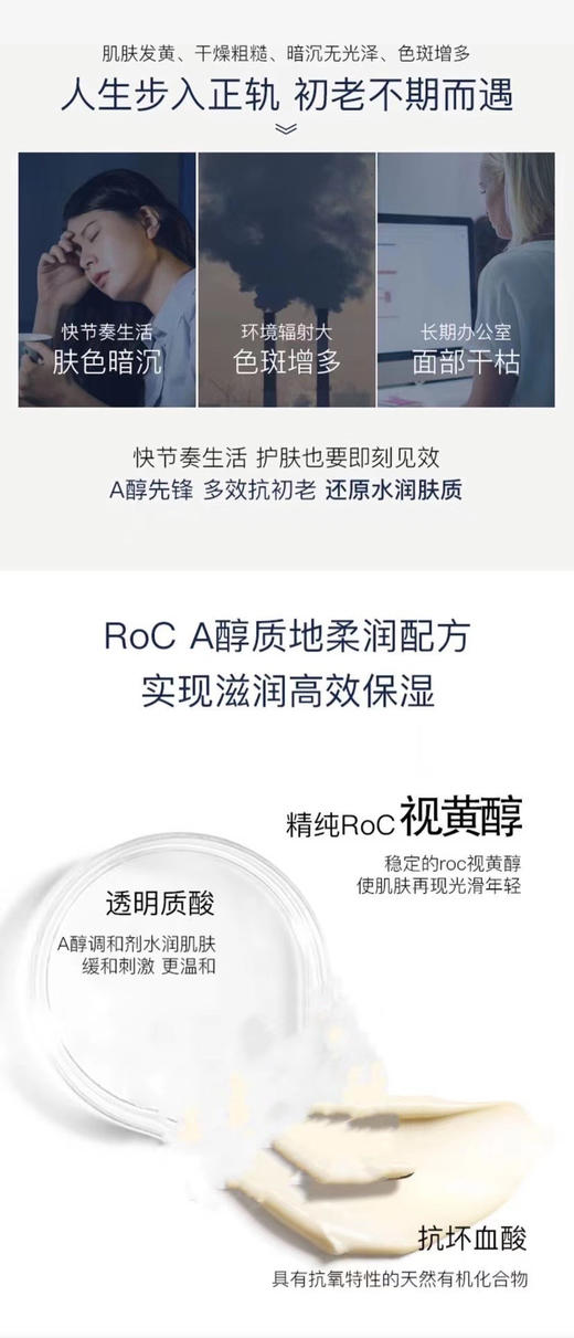 折扣特价📣RoC视黄醇超保湿抗皱面霜98g+48g两罐组合💰398元🉐包税包邮到手🔥 商品图7