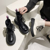白色马丁靴女英伦2022秋季新款百搭复古厚底炸街瘦瘦短靴潮ins酷 商品缩略图3