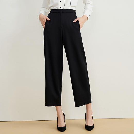 EITIE爱特爱秋季新款高腰宽松休闲裤子6705421 商品图1