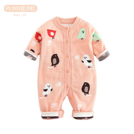 【卡通加绒加厚连体衣】巴布雨双层保暖A类婴儿连体衣秋冬可爱柔软婴儿衣服婴儿连 体爬服 商品图7