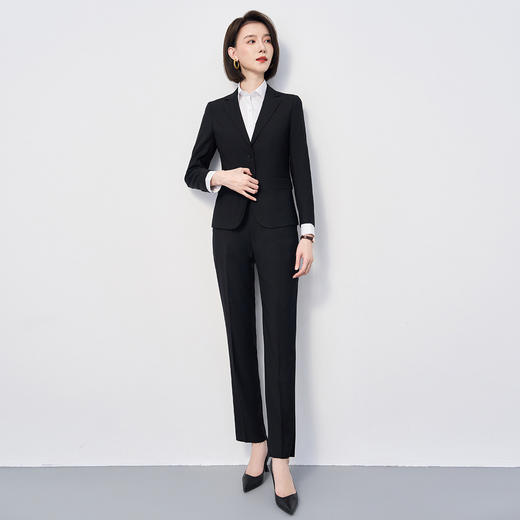 【上衣+裤子】罗蒙春秋西服套装女士正装商务通勤职业装两件套西装女 商品图6